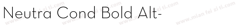 Neutra Cond Bold Alt字体转换